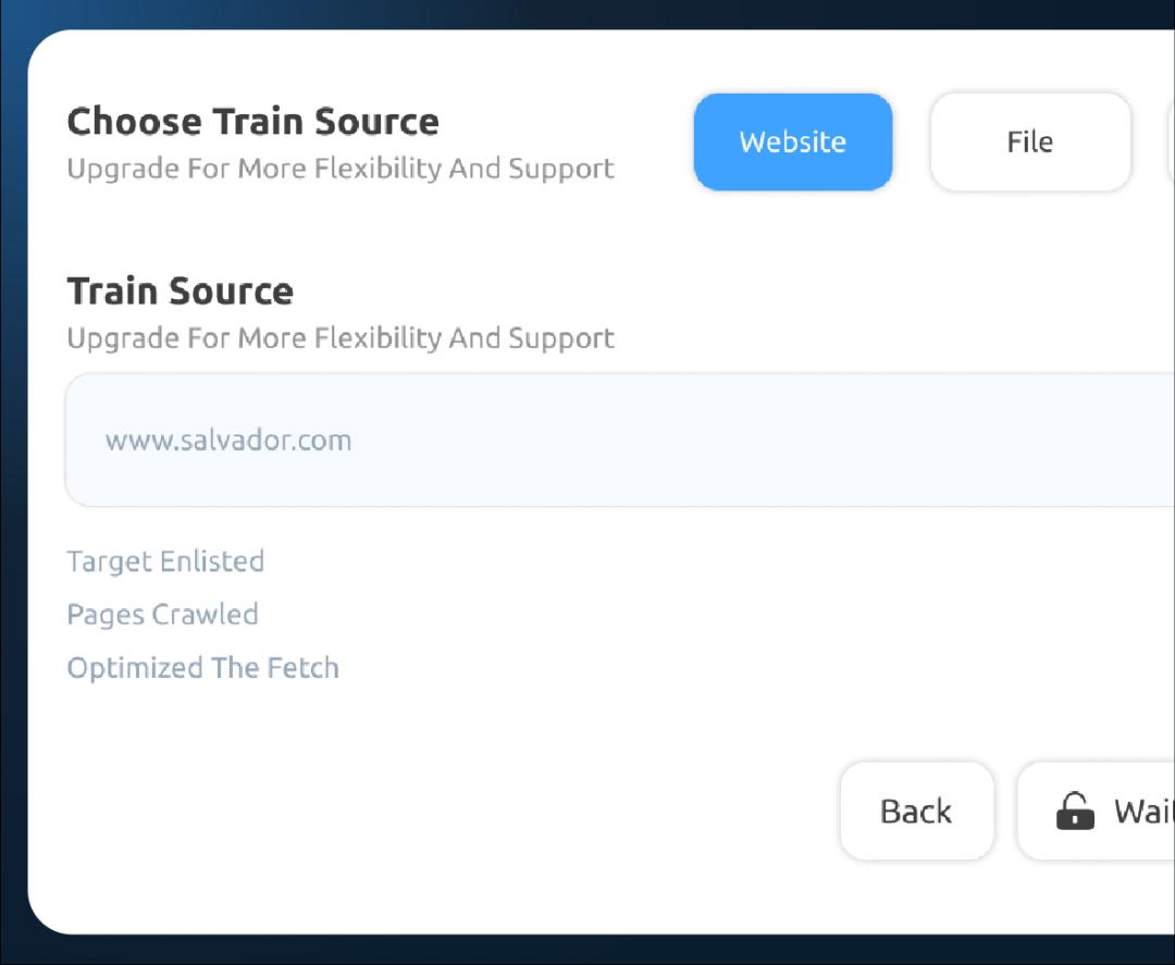 Upload Your Data, Crawl Any Website & Train Your AI Assistant